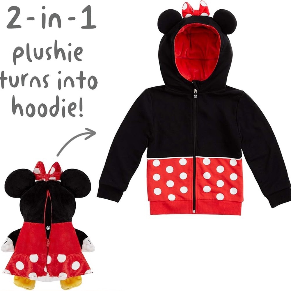 Disney Cubcoats Minnie Mouse 2 in 1 Transforming Hoodie and Soft Plushie